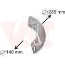 VAN WEZEL Spritzblech, Bremsscheibe | 5826371