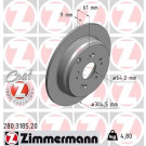 ZIMMERMANN Bremsscheibe | 280.3185.20