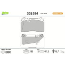 VALEO Bremsbeläge 302584