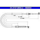 ATE Handbremsseil Seilzug Festellbremse 24.3727-0854.2