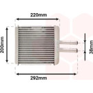 VAN WEZEL Wärmetauscher, Innenraumheizung 81006027