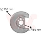 VAN WEZEL Spritzblech, Bremsscheibe | 5888373