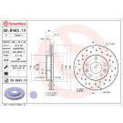 BREMBO Bremsscheibe XTRA VA | DACIA Duster,NISSAN,RENAULT 10 | 09.B463.1X