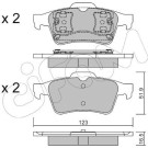 Bremsklötze HA | RENAULT Espace,Laguna,Megane,VOLVO | 822-337-0