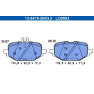 BREMSBELAGSATZ, SCHEIBENBREMSE | 13.0470-2653.2