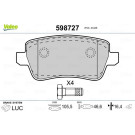 VALEO Bremsbeläge 598727