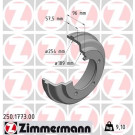 ZIMMERMANN Bremstrommel | 250.1773.00