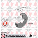 ZIMMERMANN Bremstrommel | 230.1910.20
