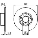 Bremsscheibe | MERCEDES 115-Serie,8-Serie | 0 986 478 055