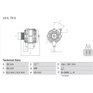 Lichtmaschine | KIA,HYUNDAI,DODGE | 0 986 049 570