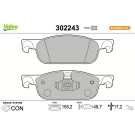 VALEO Bremsbeläge 302243