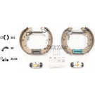 Satz Bremsbacken Toyota Yaris 1.0-1.4 05-11 Shoe Kit Pro 84075000