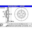 Bremsscheibe Chrysler P. Cruiser 1.6-2.4 00-10 24.0123-0107.1