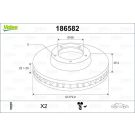 VALEO Bremsscheibe 186582
