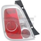 Heckleuchte L O K-PLATTE ROT/WEISS FIAT 500 ALLE 10,07-6,15 2510,658,1