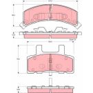 Bremsbelagsatz Dodge P. Ram 1500 93-01 GDB1273