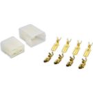 Phonocar 4 Poliger Multi-Anschluss Buchse und Stecker mit Kabelschuh für Stromkabel Multistecker 4-polig mit pins 043351