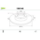 VALEO Bremsscheibe 186149