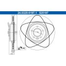 Bremsscheibe Volvo P. C70/S40/V40/V50 04- Power Disc PowerDisc 24.0325-0197.1