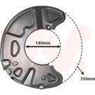 VAN WEZEL Spritzblech, Bremsscheibe 3097372