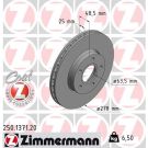 ZIMMERMANN Bremsscheibe 250.1371.20 Coat Z