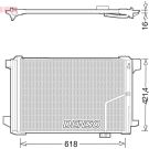 DENSO Klimaanlagenkühler DCN17035