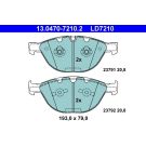 Bremsbelagsatz Bmw S. 5/6 3.0D 04-10 Keramik 13.0470-7210.2