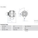 Lichtmaschine DACIA Logan,RENAULT 04 0 986 085 050