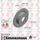 ZIMMERMANN Bremsscheibe 150.2928.20 Coat Z