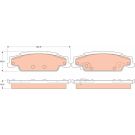 Bremsbelagsatz Cadillac T. Cts 02-07/Sts 04-10 GDB4453