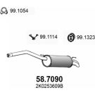 Endschalldämpfer PEUGEOT 407,VW 04 58.7090
