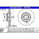Bremsscheibe Vw P. Caddy/Golf/Jetta/Passat/Tiguan/Touran 05- Power Disc 24.0325-0158.1
