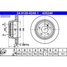 Bremsscheibe Bmw T. 3/4 2.0 11 24.0120-0240.1