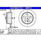 Bremsscheibe Db T. W169/W245 04-12 24.0108-0113.1