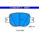 Bremsbelagsatz Toyota P. Celica/Corolla 1,8 16V/2,0 D-4D 99-07 13.0460-5817.2