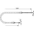Handbremsseil li/re DACIA Logan 1987482233