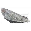 Scheinwerfer R H7/H1 +LWR +MOT CHROM PEUGEOT 308 (ALLE MOD) 9,07-4,11 4846,507,1