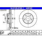 Bremsscheibe Mazda P. 3/5 1.4-2.0 03 24.0125-0165.1
