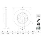Bremsscheibe LADA 110, Granta 95-18 0 986 479 E34