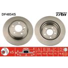 Bremsscheibe Bmw T. X5/X6 07 TRW SINGLE DF4854S