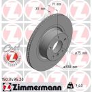 ZIMMERMANN Bremsscheibe 150.3495.20 Coat Z