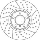Bremsscheibe Bmw S. 1/2/3/4 10 TRW SINGLE DF6604S