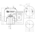 FEBI BILSTEIN Luftfeder 37637