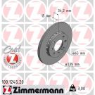 ZIMMERMANN Bremsscheibe 100.1245.20 Coat Z