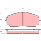 Bremsbelagsatz Daihatsu P. Rocky GDB1134