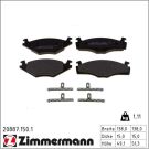 ZIMMERMANN Bremsbeläge 20887.150.1