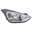 Scheinwerfer R H4 +LWR +MOT CHROM/SCHWARZ HYUNDAI I10 12,13 3141,513,1