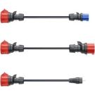 Gemini flex 11 kW Set Haushaltsstecker, blau, rot CH-04-33