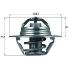 Thermostateinsatz mit Dichtung TX 88 88D