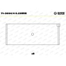 GLYCO Pleuellager 71-3694/4 0.25mm